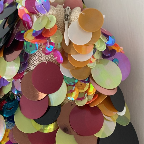 Beautiful multi sequin top. - Picture 3 of 5